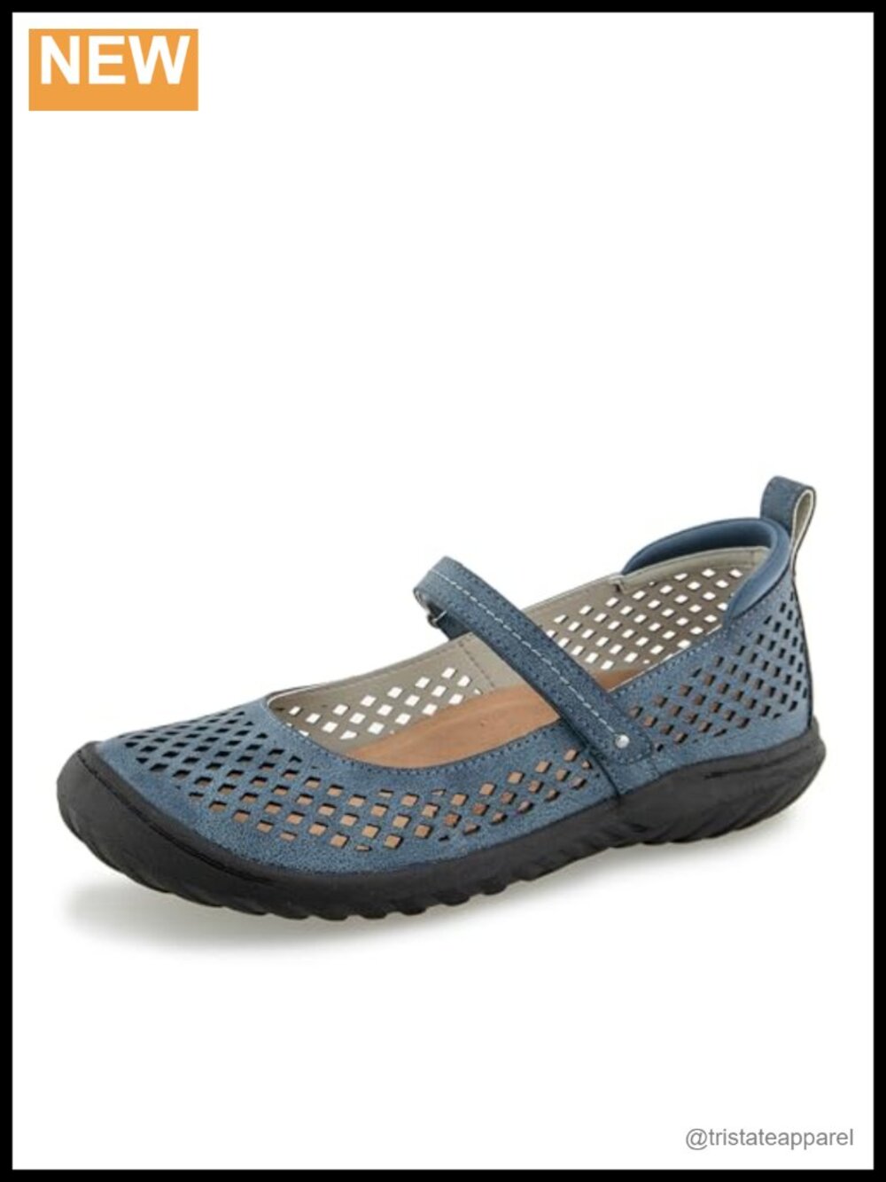 Bee Casual Mary Jane Comfort Flat with All-Terra Traction